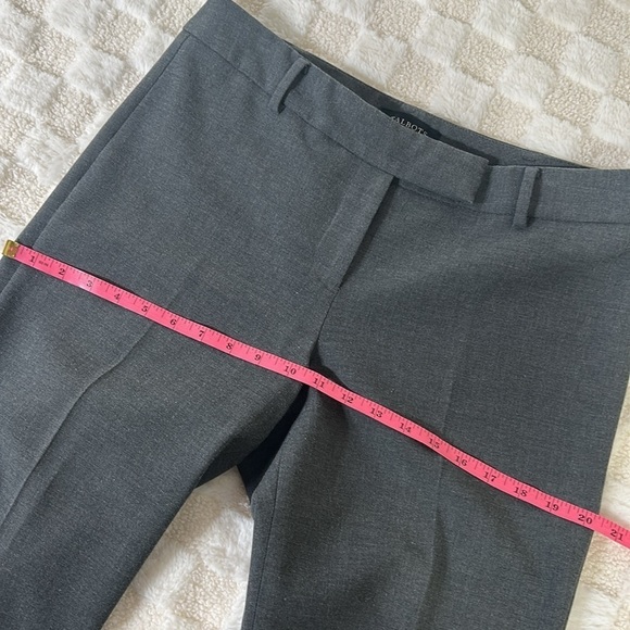 Talbots Womens Signature Pants 8P Gray Straight Leg Trouser Office Business - Picture 5 of 12